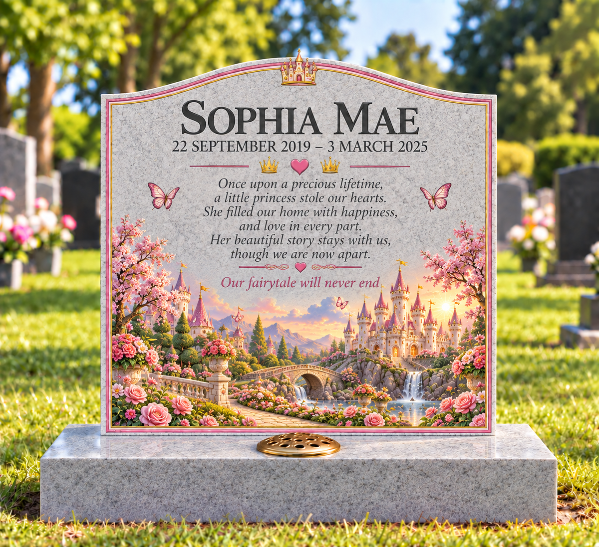 Princess & Fairytale Children's Custom Memorial Designs