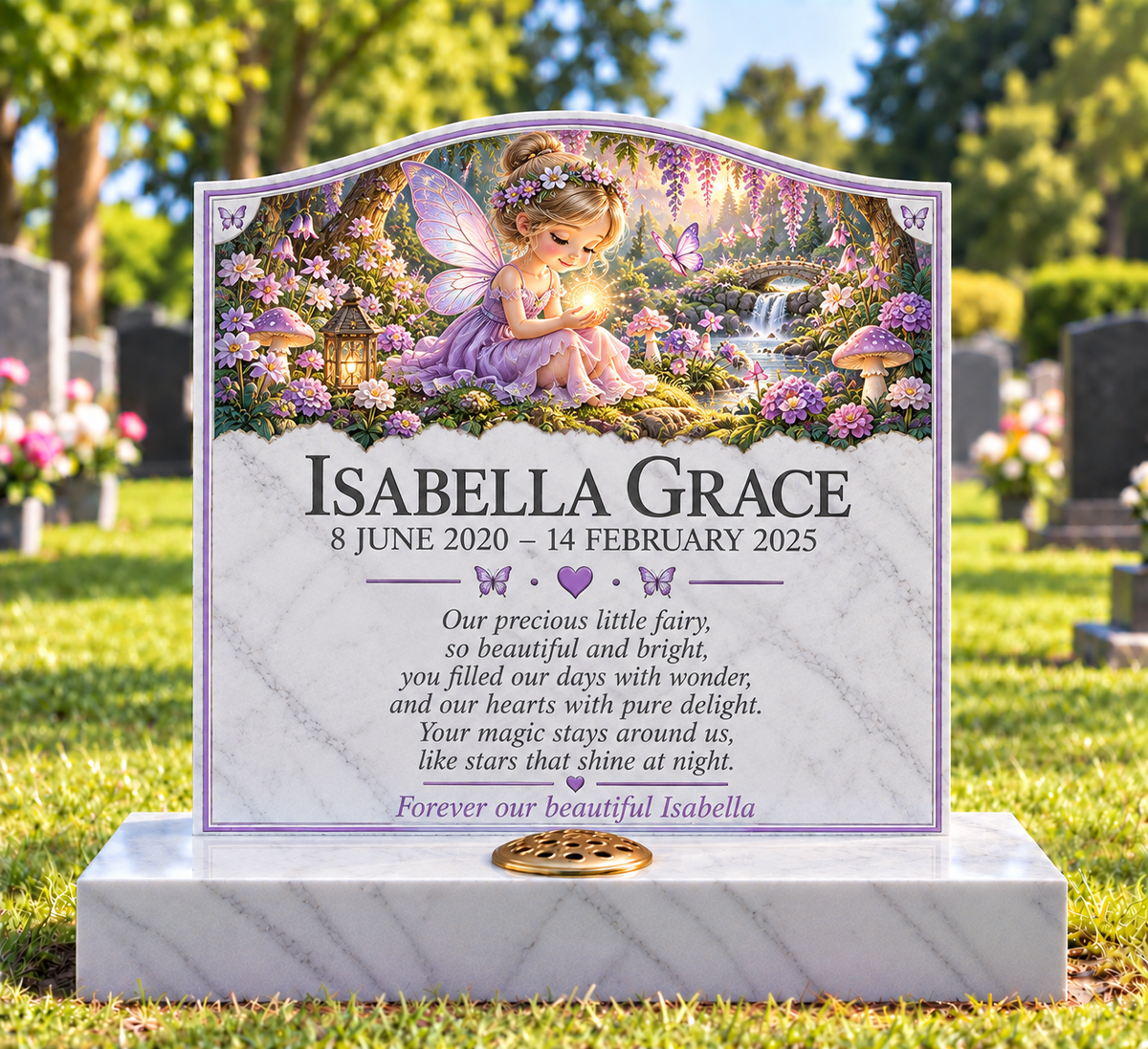 Princess & Fairytale Children's Custom Memorial Designs