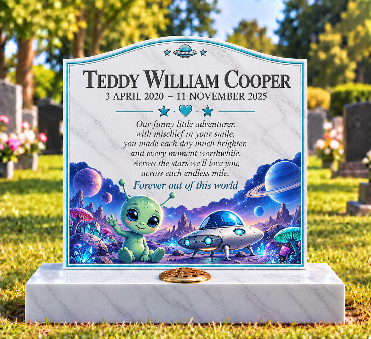 Space & Imagination Children's Custom Memorial Designs