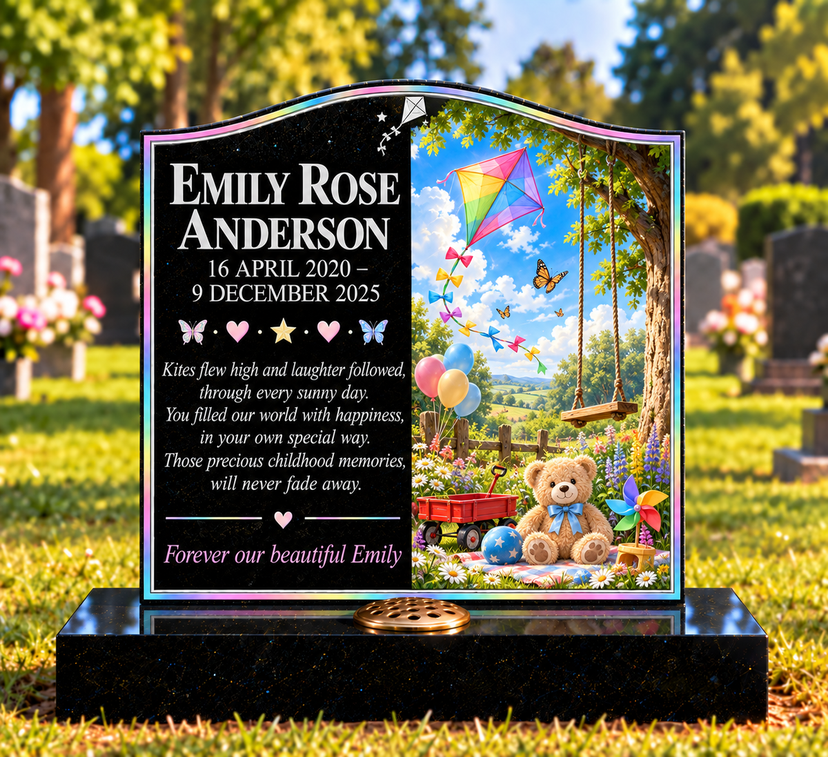 Playtime & Favourite Things Children's Custom Memorial Designs