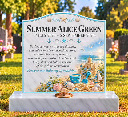 Flowers, Nature & Gentle Children's Custom Memorial Designs