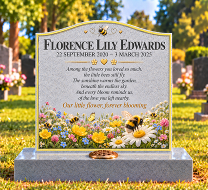 Flowers, Nature & Gentle Children's Custom Memorial Designs