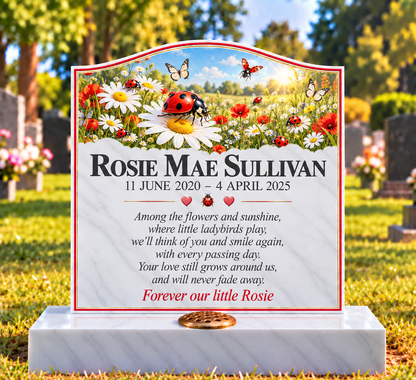 Flowers, Nature & Gentle Children's Custom Memorial Designs