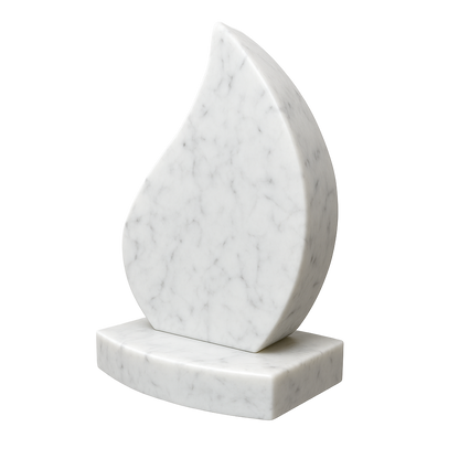 Eterna Tear Teardrop Shaped Headstone | MM057