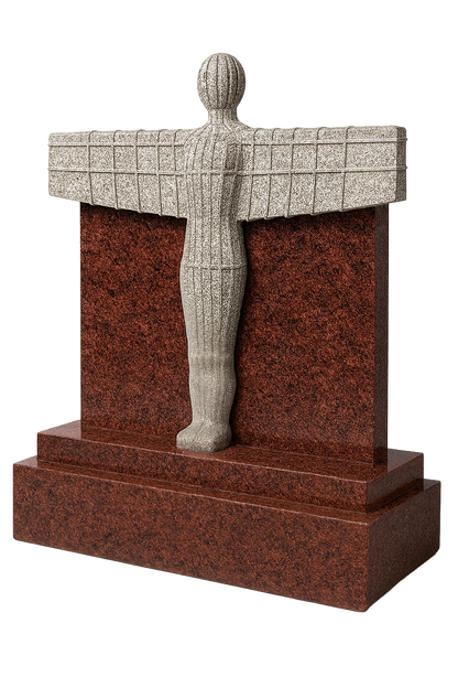 Serapha Angel of the North Headstone | MM040