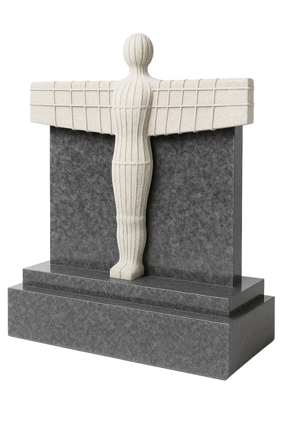 Serapha Angel of the North Headstone | MM040