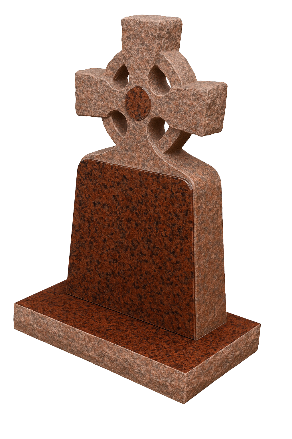 Braemar Natural Rock Celtic Cross Headstone | MM036