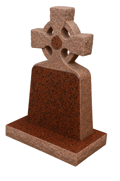 Braemar Natural Rock Celtic Cross Headstone | MM036