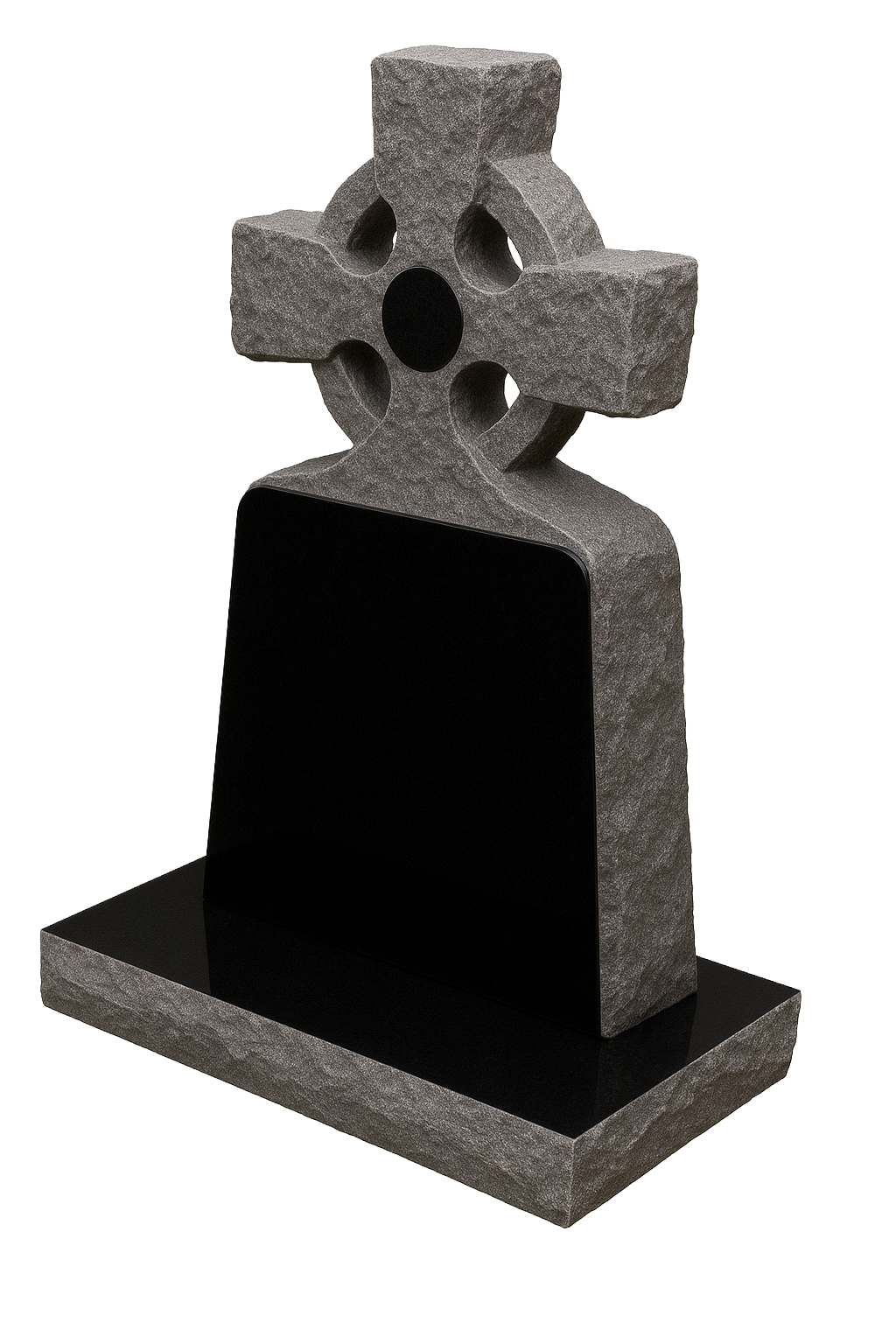 Braemar Natural Rock Celtic Cross Headstone | MM036