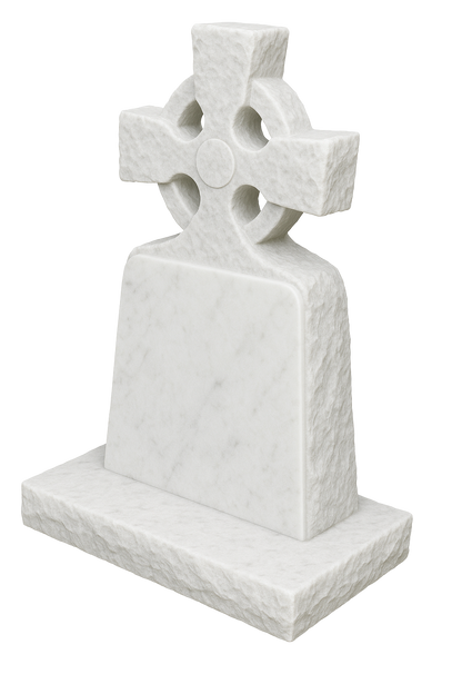 Braemar Natural Rock Celtic Cross Headstone | MM036