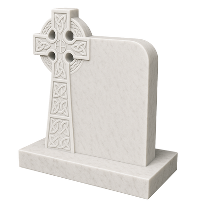 Claddagh Celtic Cross Headstone with Rope Detail | MM037