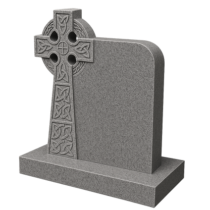 Claddagh Celtic Cross Headstone with Rope Detail | MM037