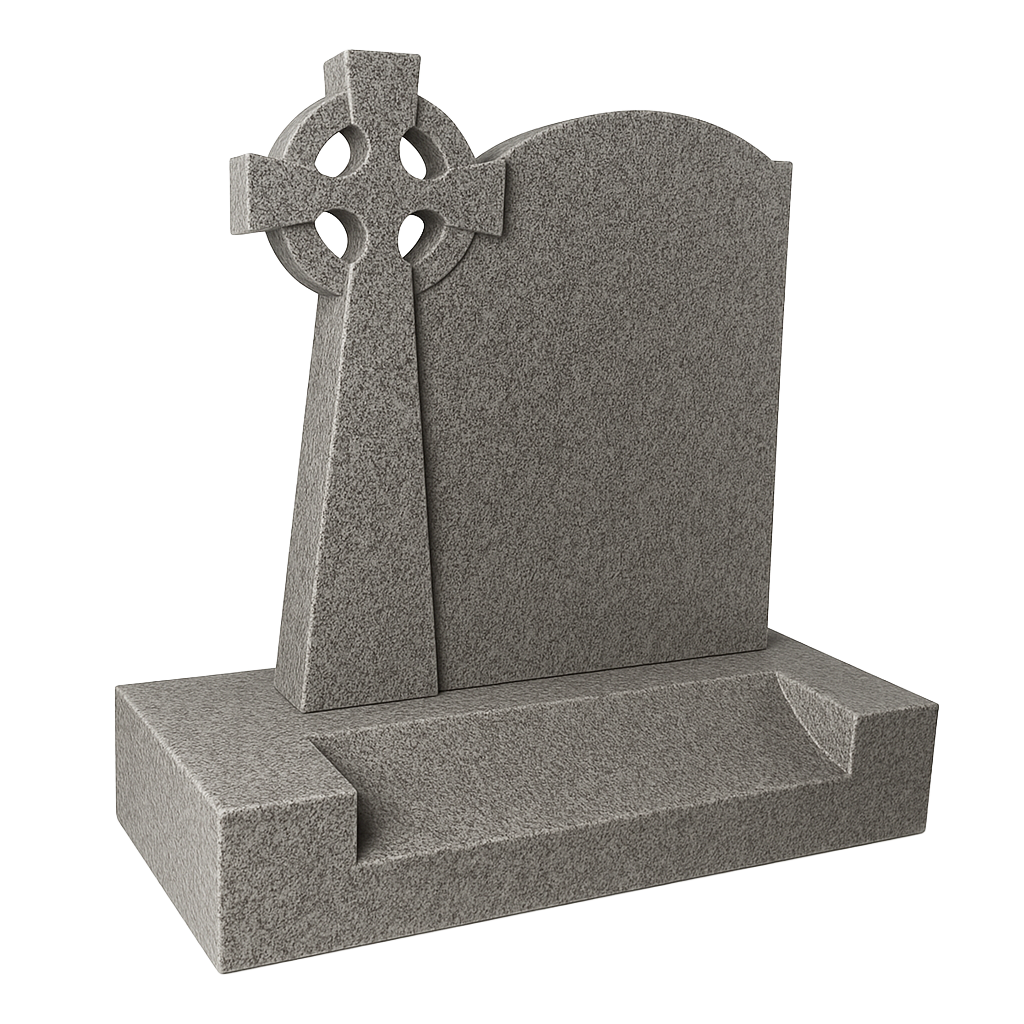 Highland Polished Celtic Cross Headstone | MM039