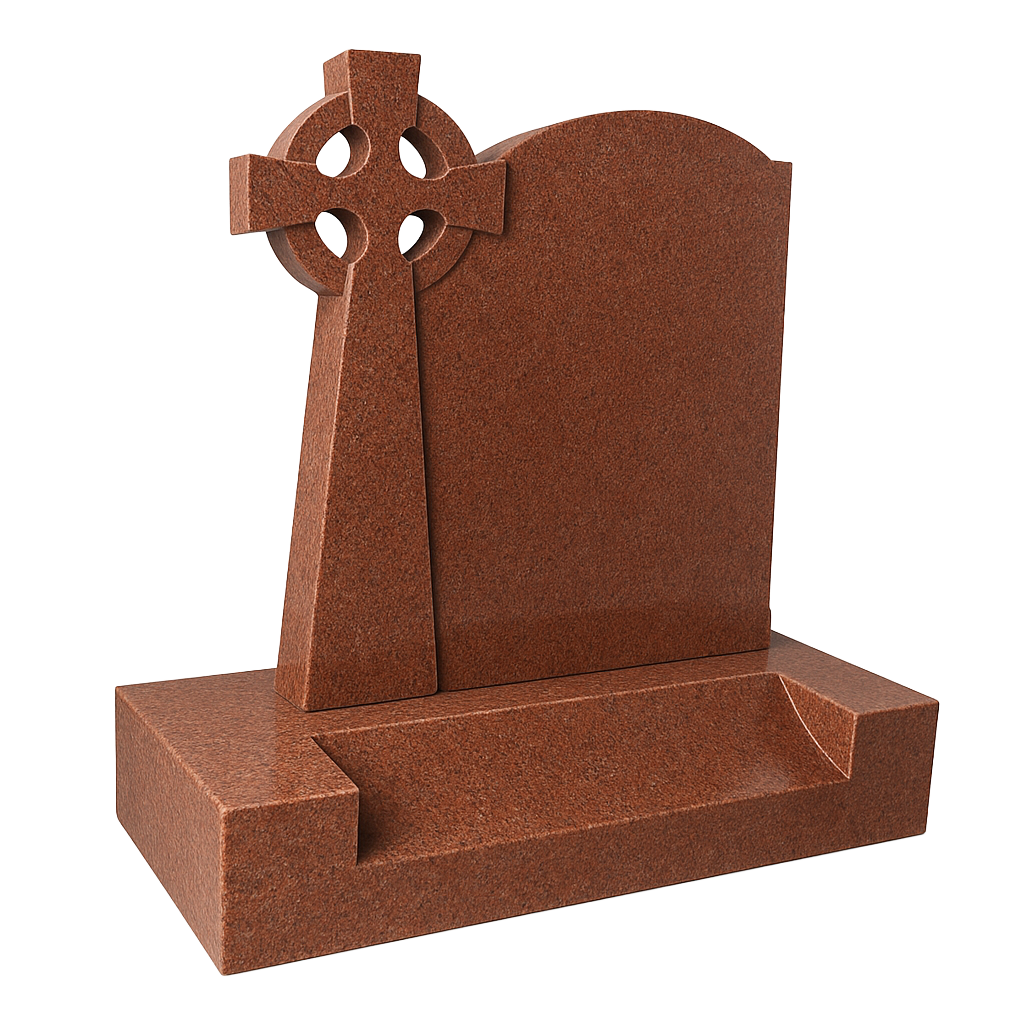 Highland Polished Celtic Cross Headstone | MM039