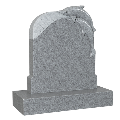 Oceanus Dolphin & Wave Headstone | MM050