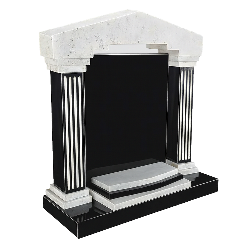 Elysium Temple Islamic Temple Headstone with Columns | MM051