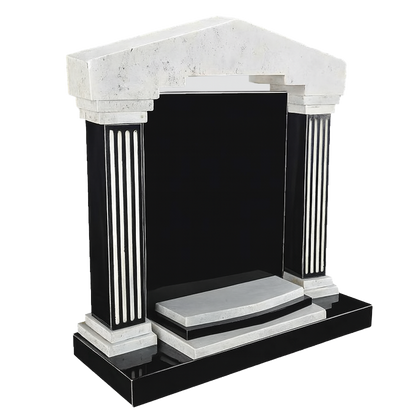 Elysium Temple Islamic Temple Headstone with Columns | MM051