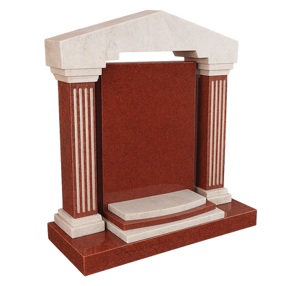 Elysium Temple Islamic Temple Headstone with Columns | MM051