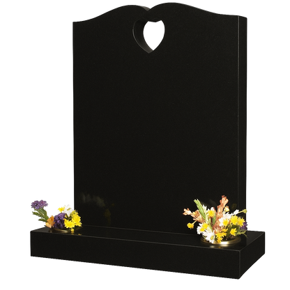 Amoris Half Ogee Headstone with Pierced Heart | MM069