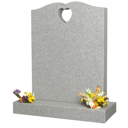 Amoris Half Ogee Headstone with Pierced Heart | MM069