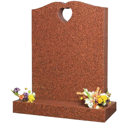 Amoris Half Ogee Headstone with Pierced Heart | MM069
