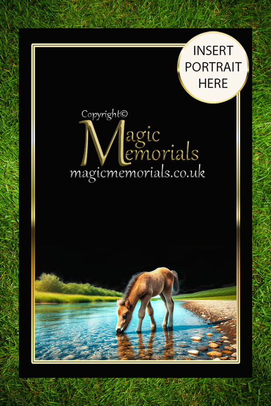 Granite cremation tablet for an animal lover, with personalised inscription and custom animal design added after ordering. A lasting tribute to someone who loved all creatures.