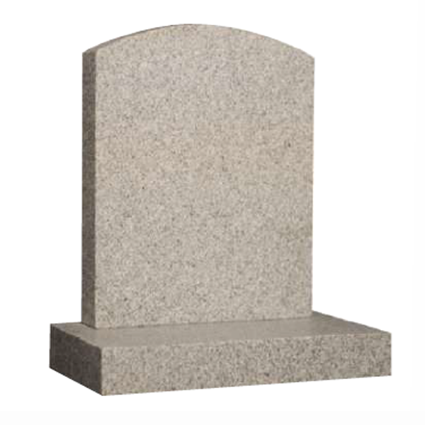 Arc top granite headstone featuring a soft curved design, fully customisable with high-resolution images and personalised inscriptions. Available in a range of granite colours.