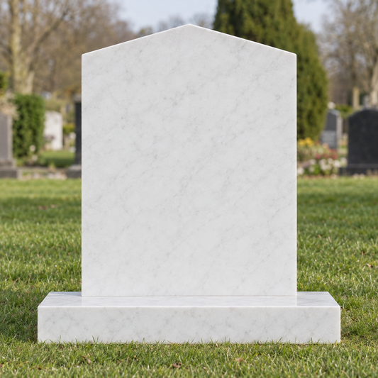 Radiance Peon Top Headstone, canonical memorial master image for Magic Memorials, MM009