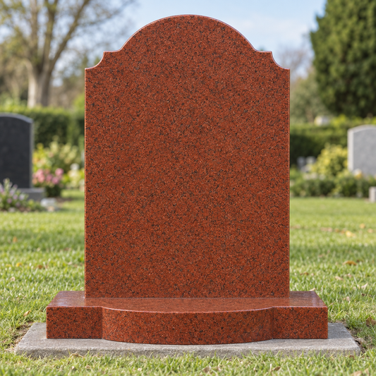 Seraphine Bow Top Headstone, canonical memorial master image for Magic Memorials, MM016