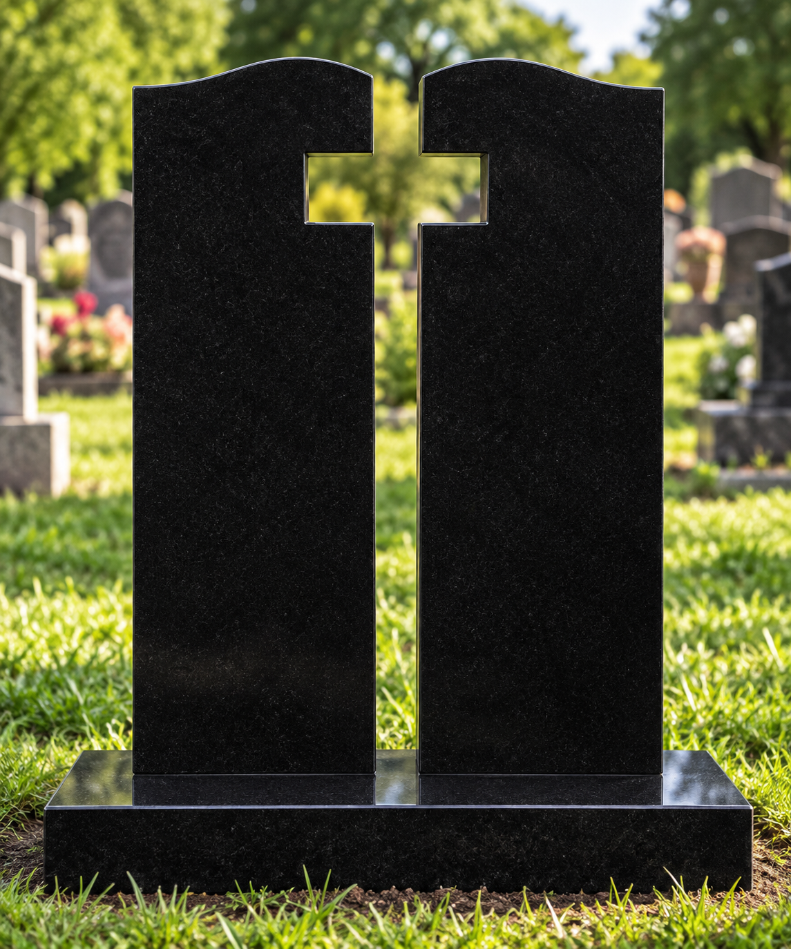 Seraphis Gates of Heaven Granite Headstone | MM031