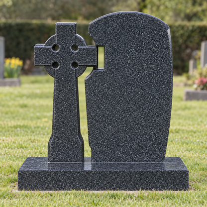 Celtara Celtic Wheel Cross Headstone | MM032