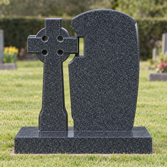 Celtara Celtic Wheel Cross Headstone | MM032