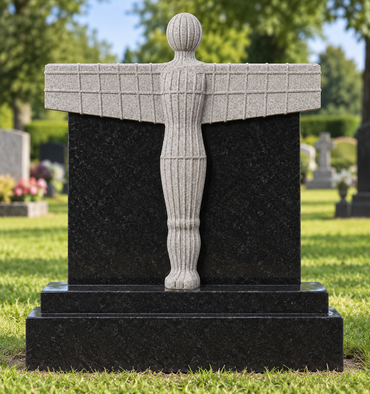 Serapha Angel of the North Headstone | MM040