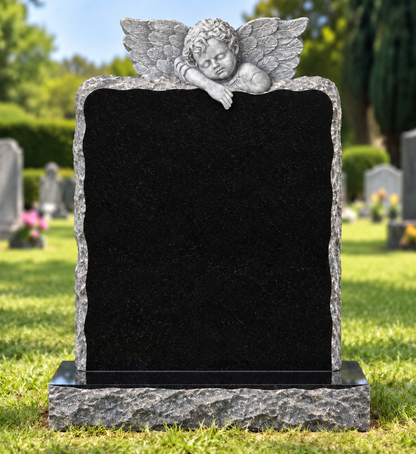 Cherubim Granite Headstone | MM041