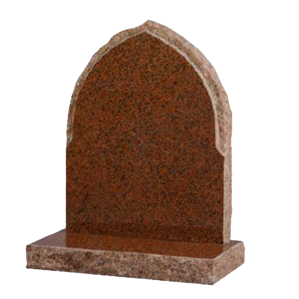Ardent Gothic Natural Rock Headstone | MM042