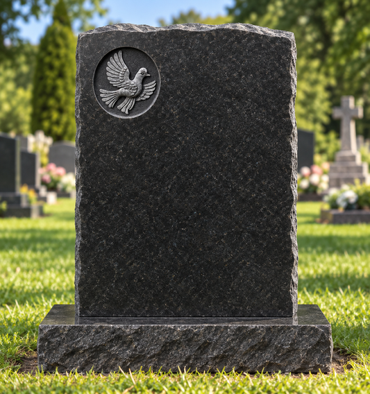 Elysian Natural Rock Headstone | MM045