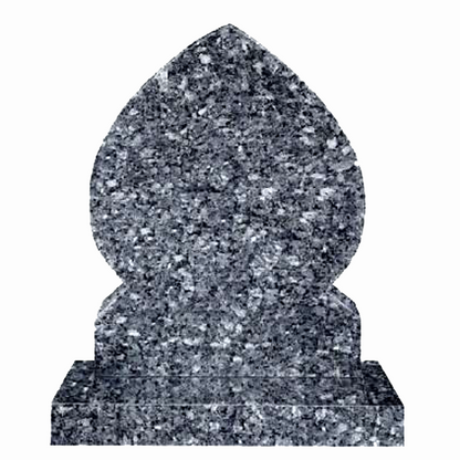 Arabic style granite headstone featuring traditional Islamic architectural design, fully customisable with high-resolution images and personalised inscriptions.