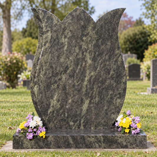 Florentina Tulip Shaped Headstone | MM056