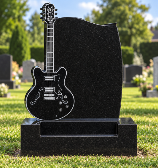 Melodia Guitar-Shaped Headstone | MM060