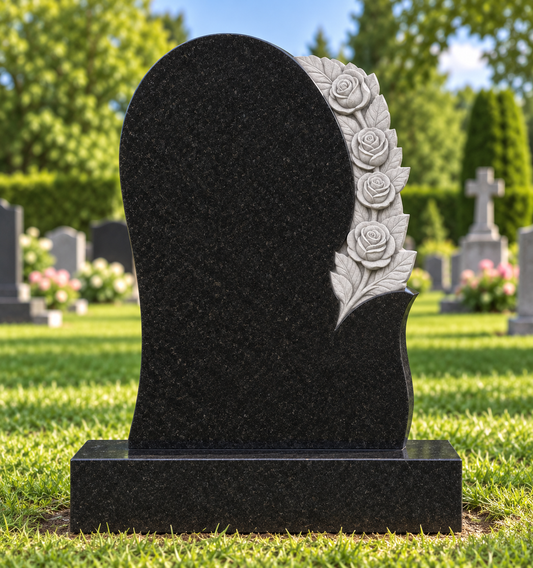 Rosavere Shaped Headstone | MM064