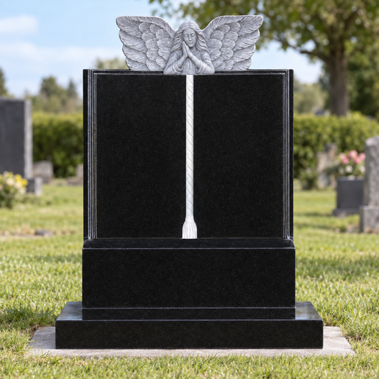 Celestara Angel & Open Book Headstone | MM079
