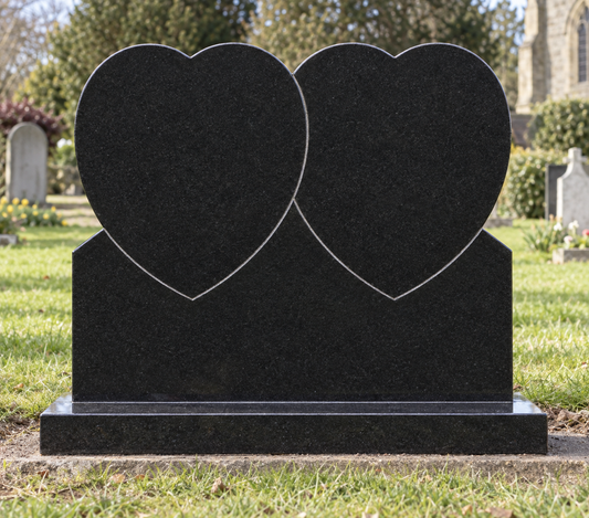 Duovia Double Heart Headstone | MM085