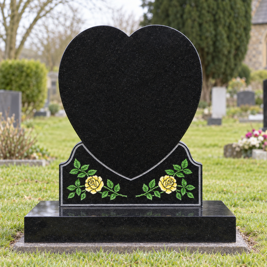 Lovara Heart Granite Headstone | MM087
