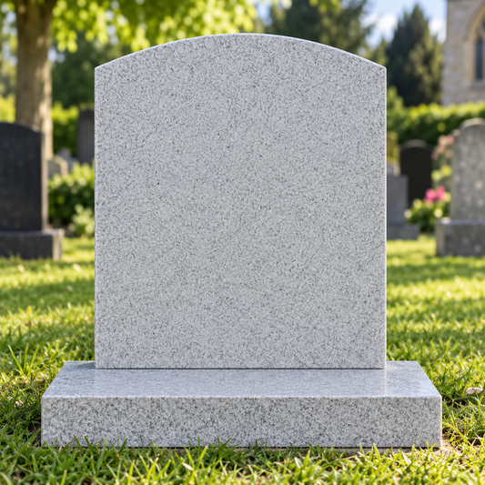 Arcelle Curved Top Granite Cremation Memorial | MM150