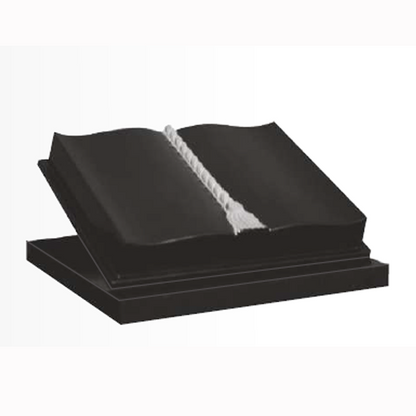 Granite cremation tablet headstone in flat or sloped design, fully customisable with high-resolution images and personalised inscriptions.