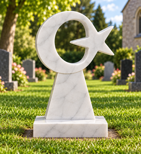 Astrina Islamic Crescent Moon & Star Memorial | MM168