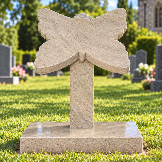 Children's Butterfly Shaped Headstone | MM186