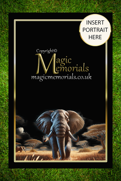 Granite cremation tablet for an animal lover, with personalised inscription and custom animal design added after ordering. A lasting tribute to someone who loved all creatures
