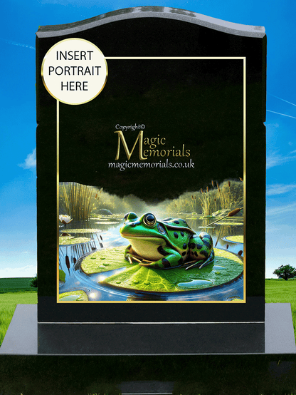Wild animal memorial headstone crafted from premium granite, featuring a beautifully detailed engraving of a lion, tiger, or wolf. A powerful tribute for wildlife enthusiasts and those who admired nature’s most majestic creatures.