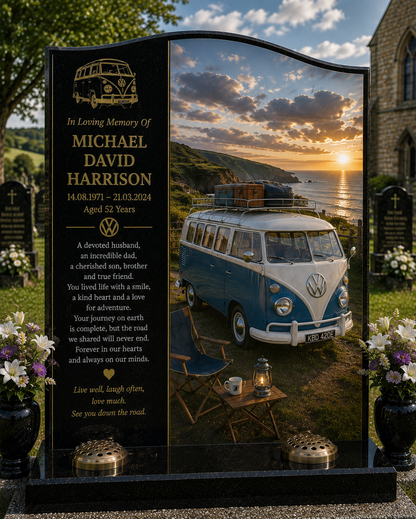 Vans, Campervans & Motorhomes Design 5, personalised memorial design by Magic Memorials, HD0678